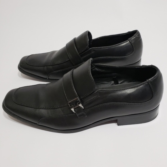 Perry Ellis Portfolio Clip Black 9.5 Men Loafers - Picture 1 of 7